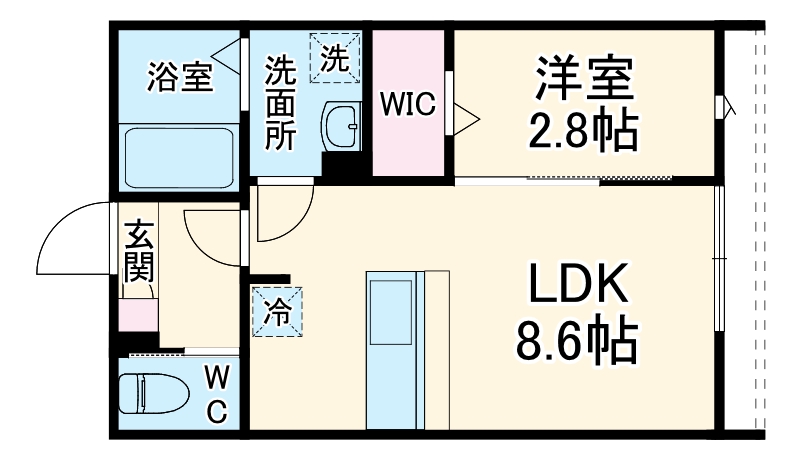 KEIAI RESIDENCE 北習志野Ⅲの間取り