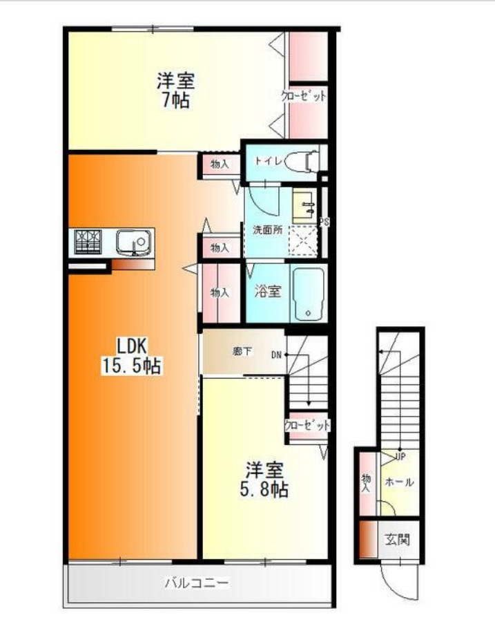 COCOON PALACE C棟の間取り