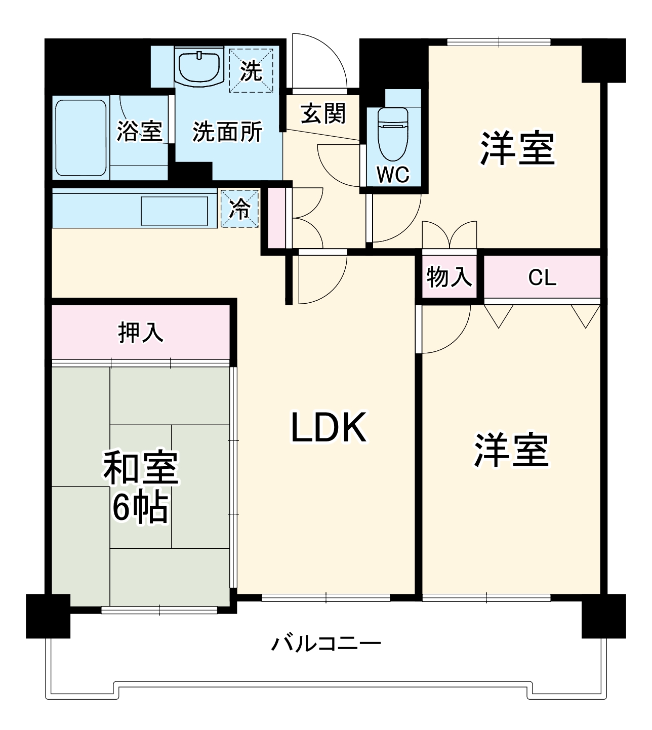 コムズ21豊中の間取り