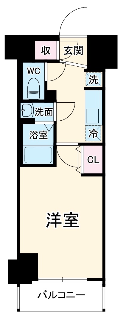 エステムコート横濱反町の間取り