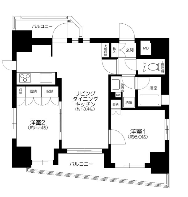エターナル南千住グランTokyoの間取り