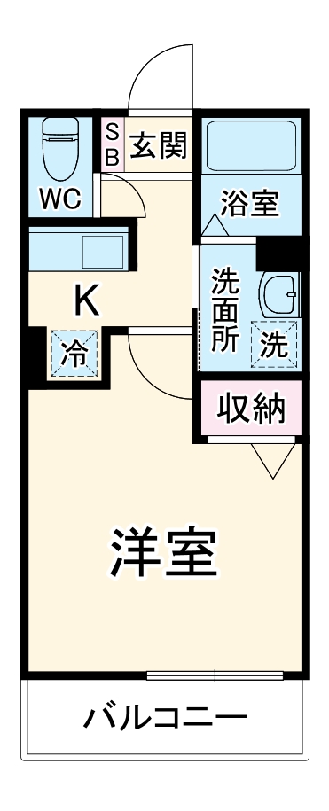 Farbe本厚木の間取り