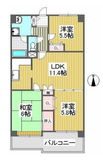 サンマグノリアの間取り
