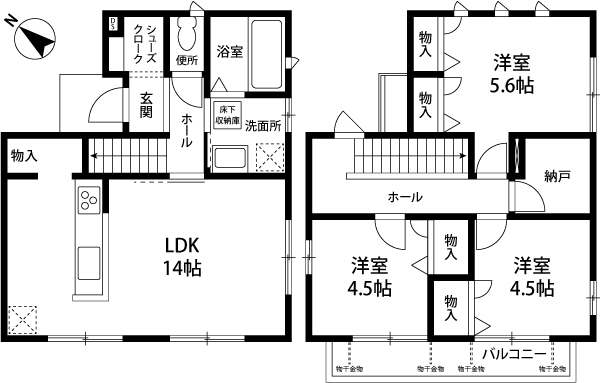 ノーブル ヴィラの間取り