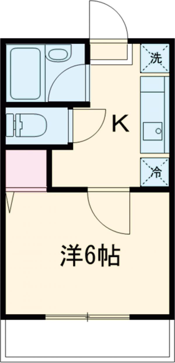 ハイツアデガワの間取り