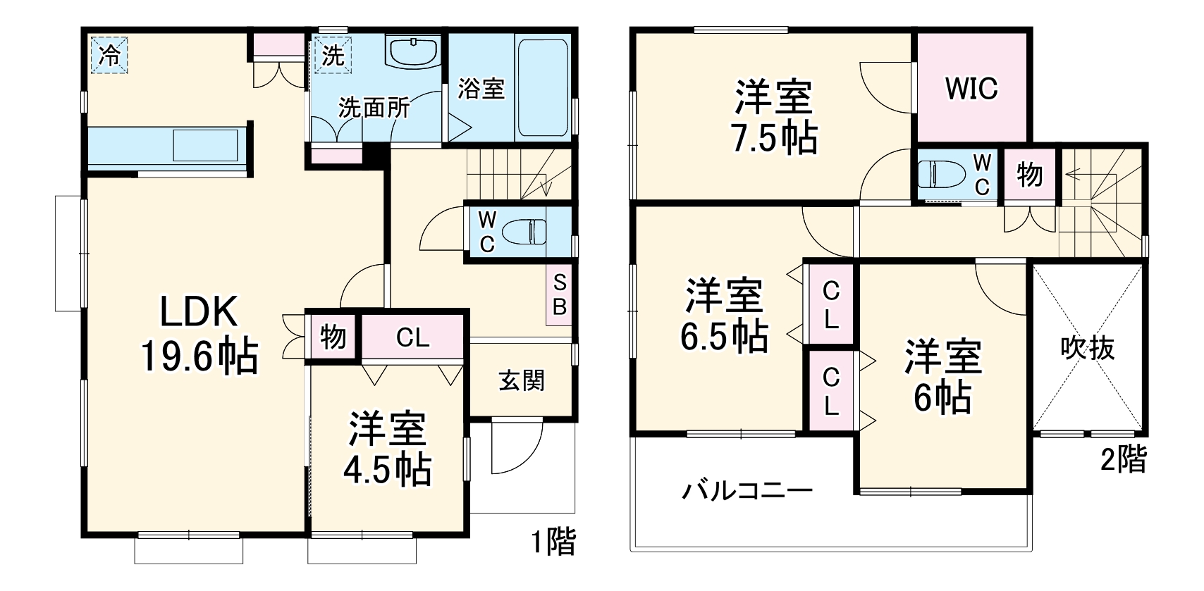 もえぎ野戸建の間取り