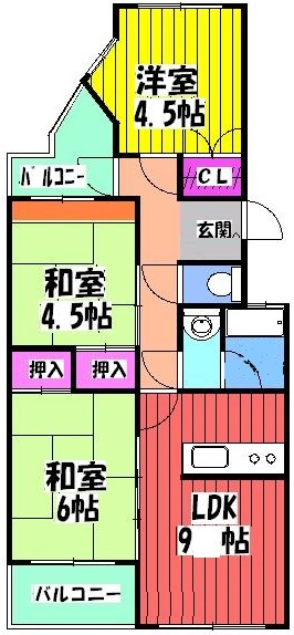 GS岸和田の間取り