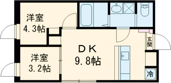 ペルアスペラ門前仲町の間取り