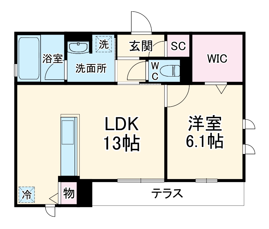 Sieben Yotsuyaの間取り