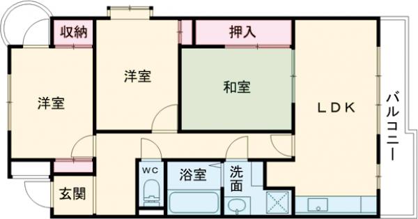 サンメゾン二色の間取り