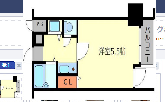 エスティライフ梅田新道の間取り