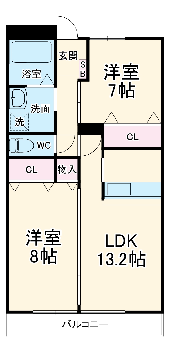Land Mark 玉垣の間取り