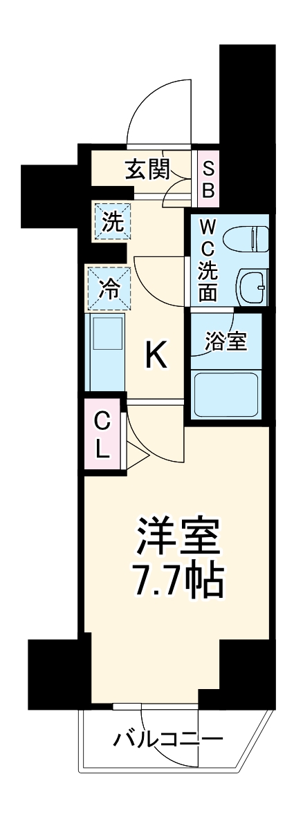 ＧＥＮＯＶＩＡ川崎Ⅲの間取り