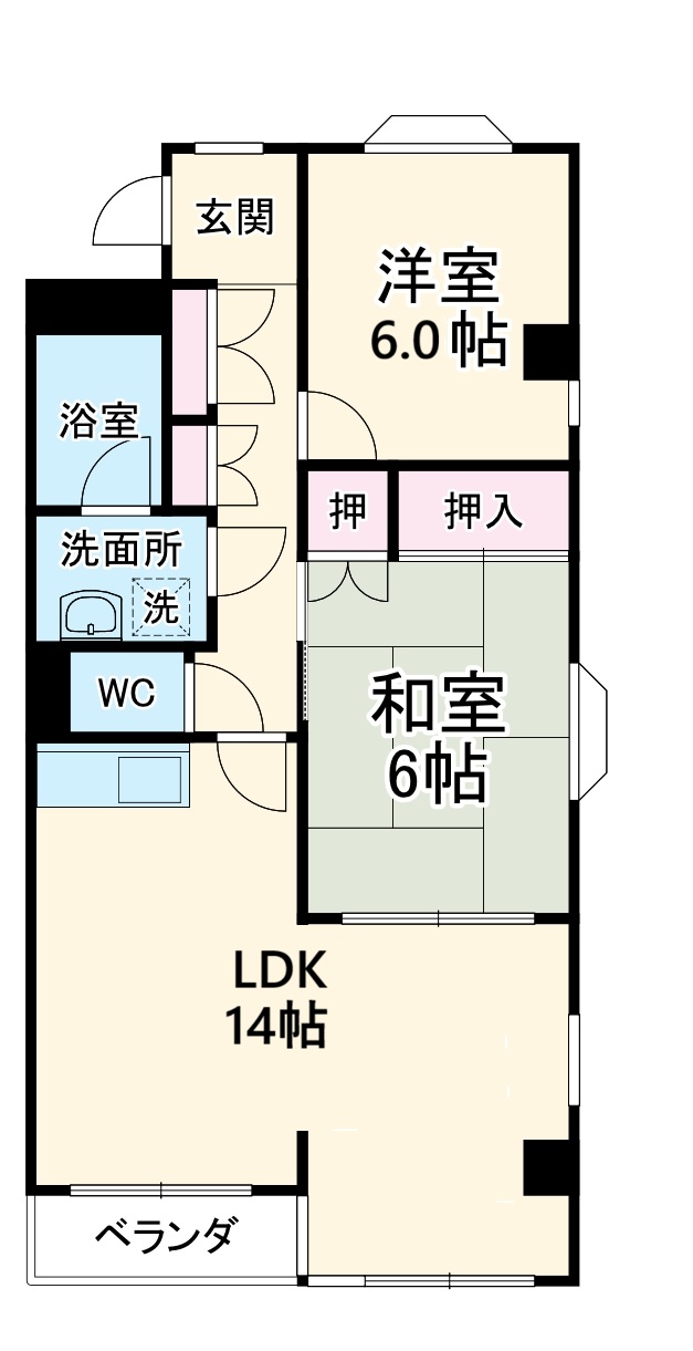 グランドヒルズ一番館の間取り