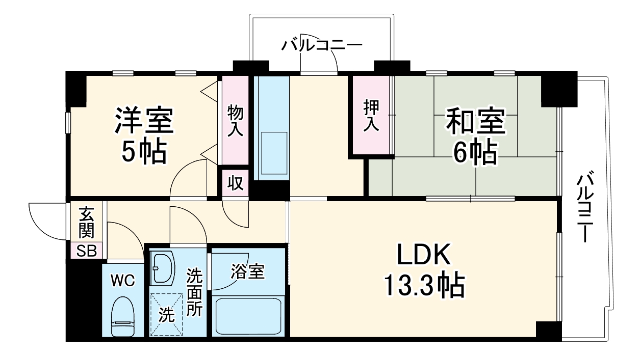 クラージュの間取り