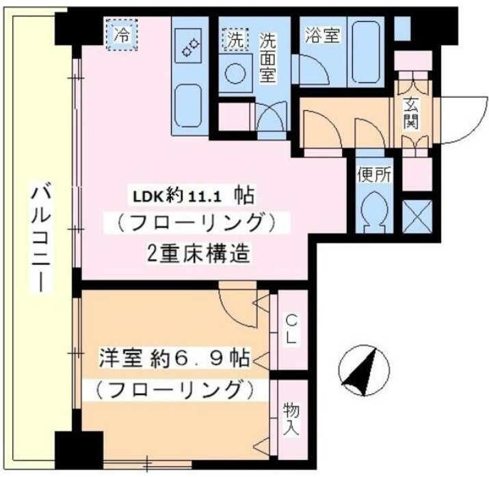 BlossomTsukudaの間取り