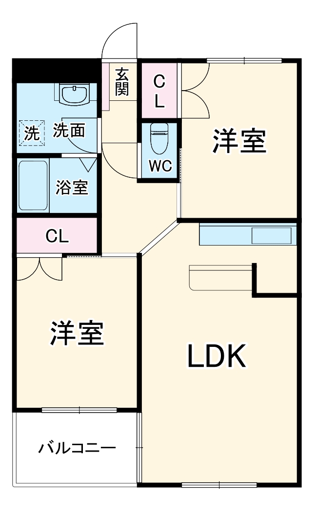 プラザ本牧元町の間取り