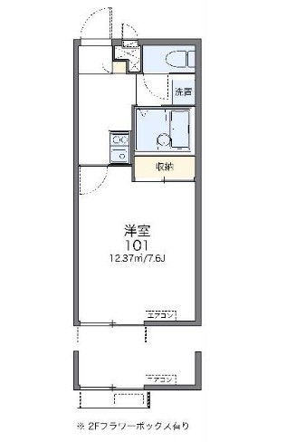 レオパレスKAKIZAWAの間取り