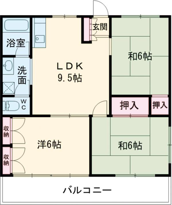 シーザードゥハイツの間取り