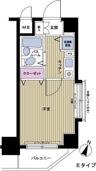 フェニックス笹塚壱番館の間取り