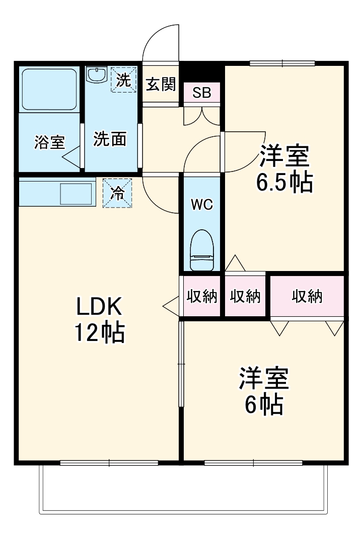 プランドールB棟の間取り