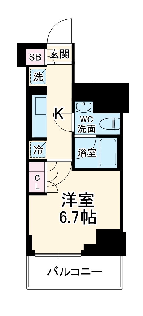 パークアクシス横濱高島町の間取り