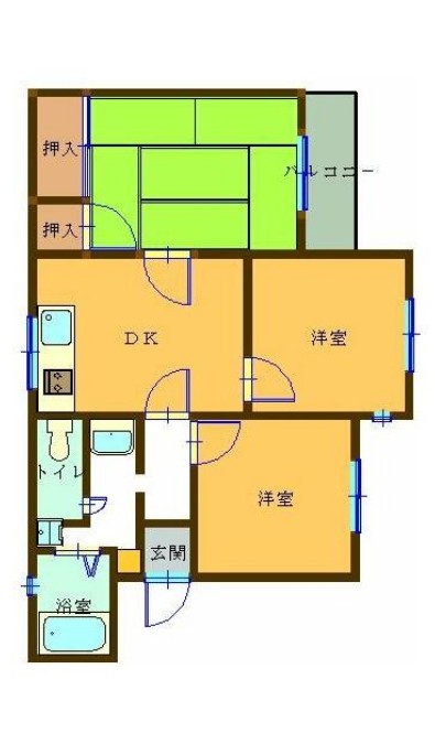 サングレイス宿河原の間取り