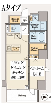 クレストコート木場の間取り