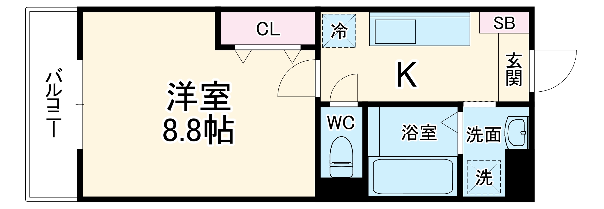 Grandir西院の間取り