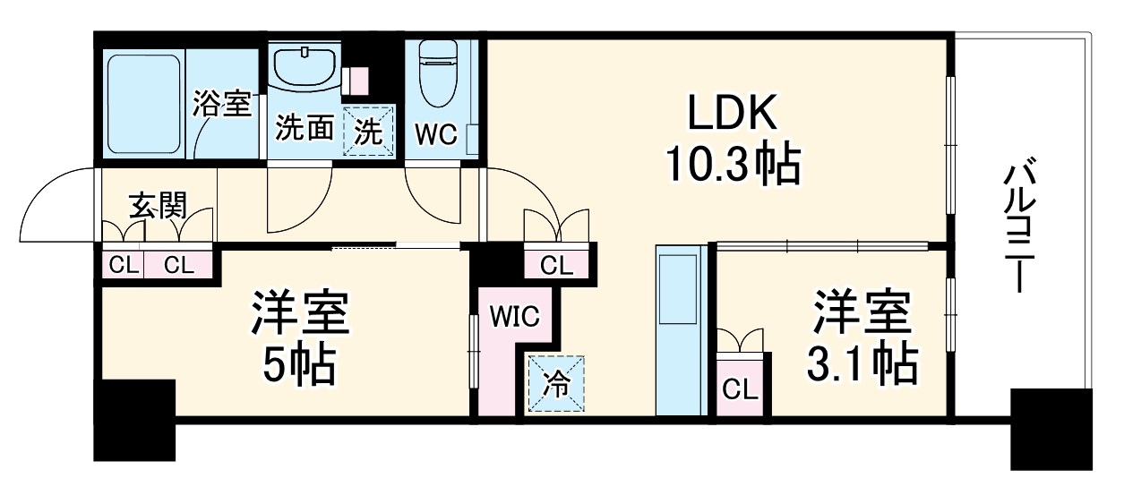エスタート横濱高島町の間取り
