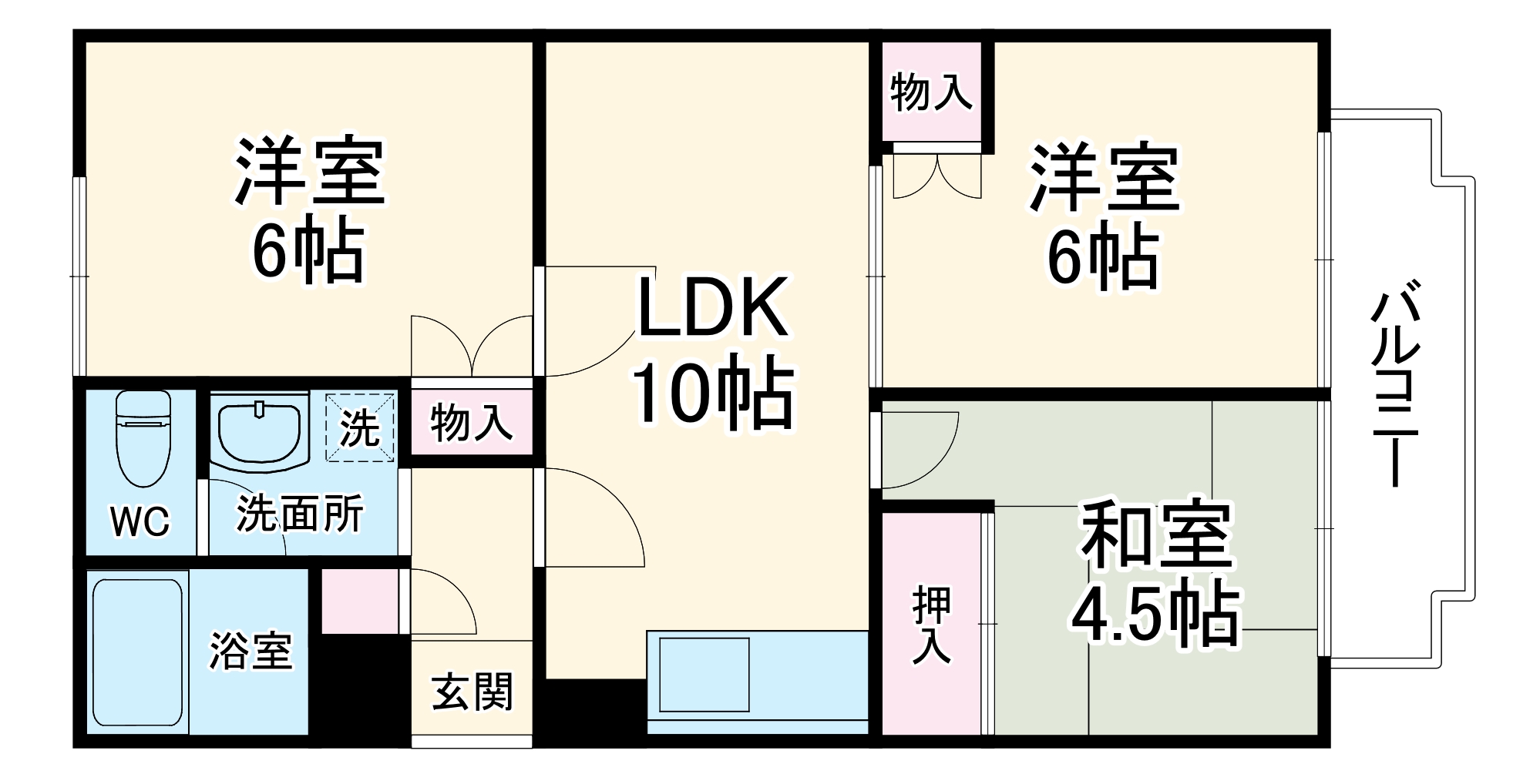 ホワイトハウス南林間の間取り