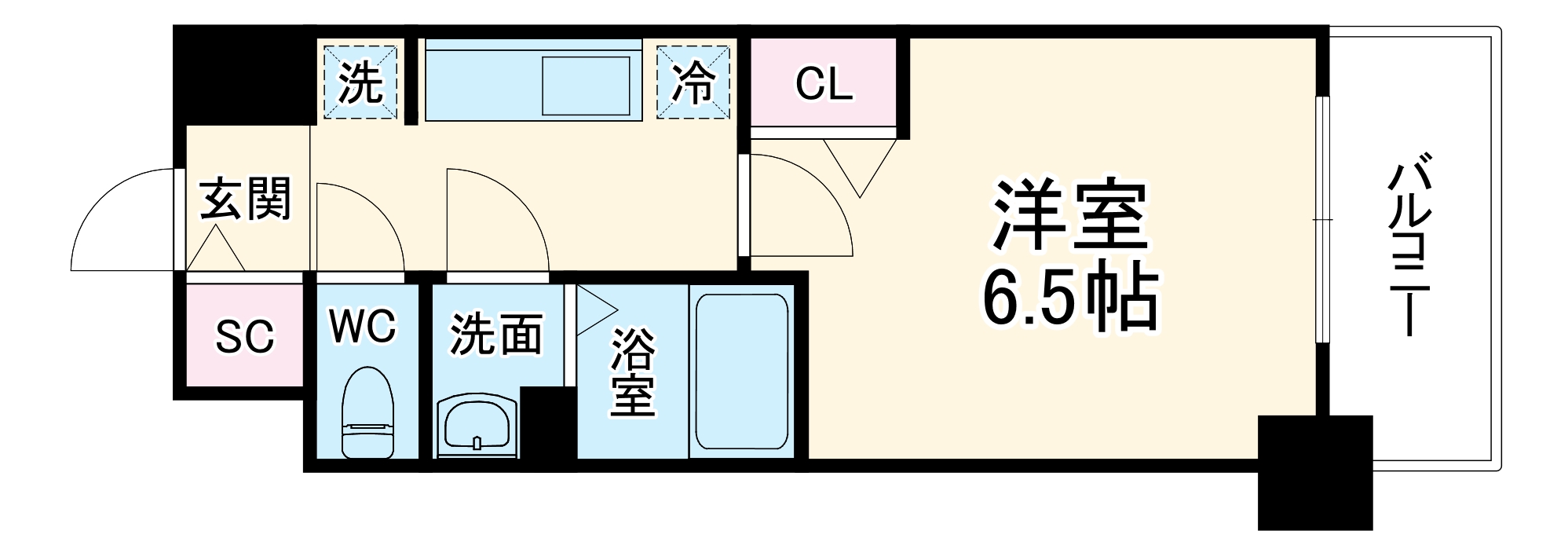 プレサンス梅田北ディアの間取り