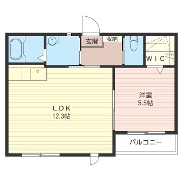 ニコ・アベニューAの間取り
