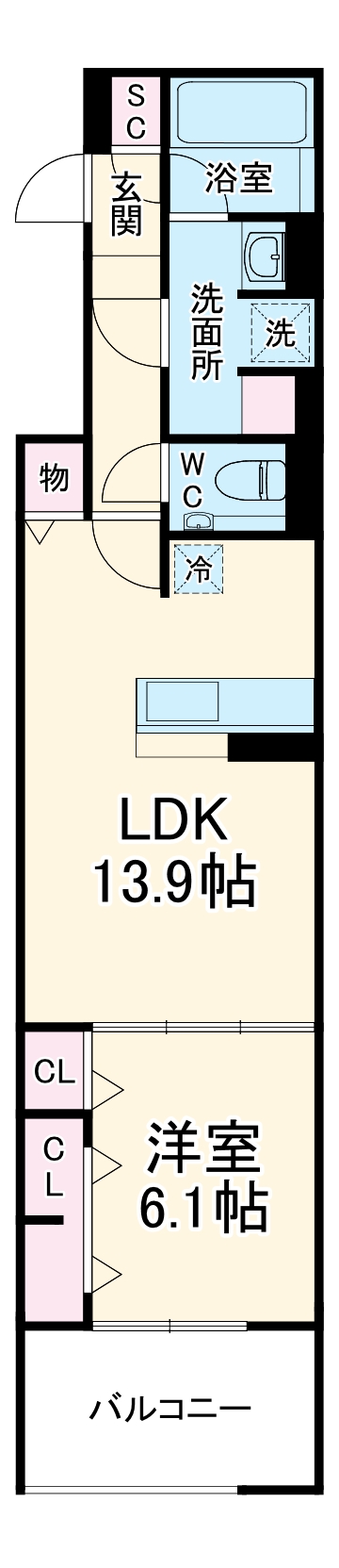 セレスティア城西の間取り