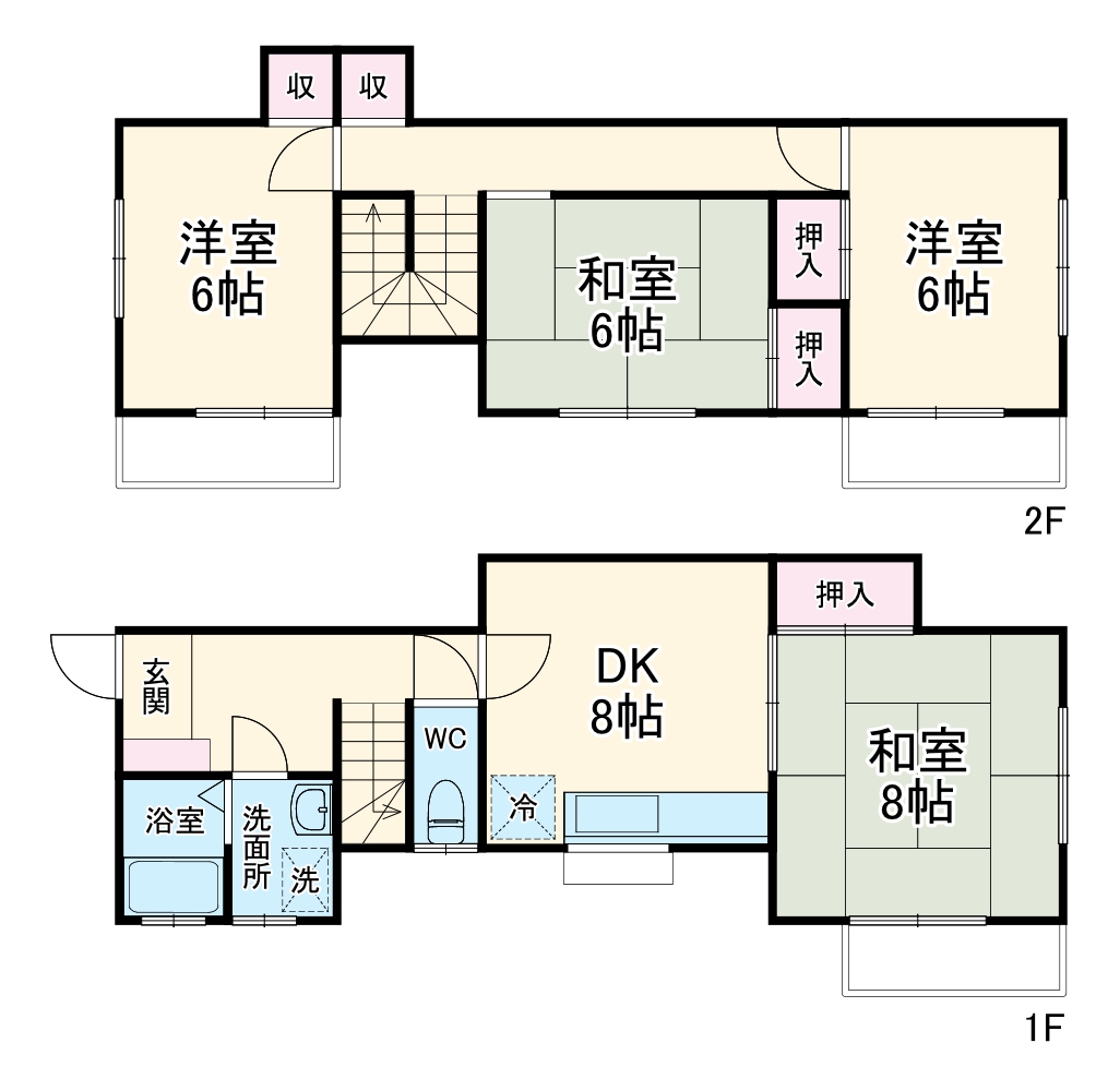 石井テラスⅡの間取り