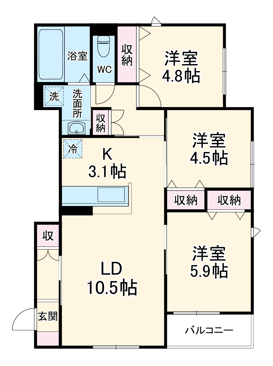Novelaの間取り