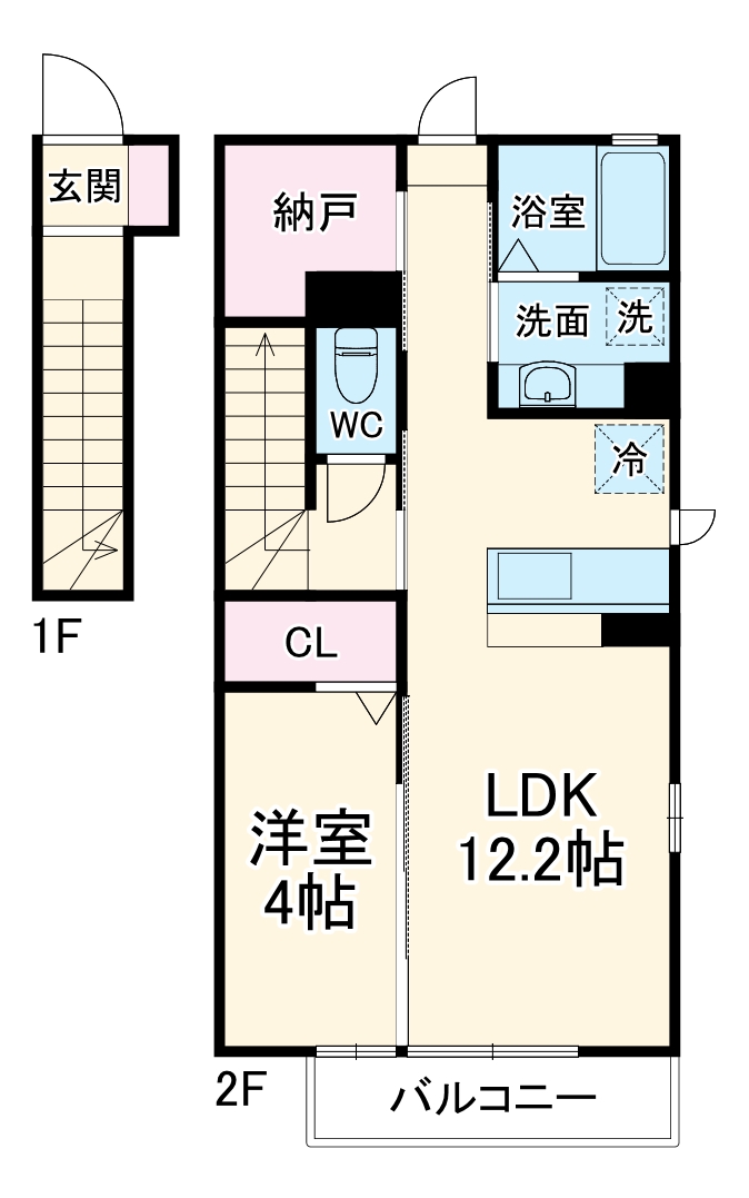 (仮)D-ROOM北島町の間取り