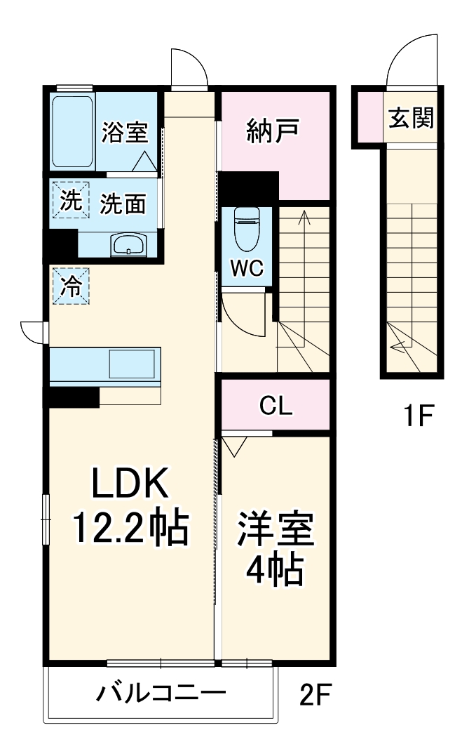 (仮)D-ROOM北島町の間取り
