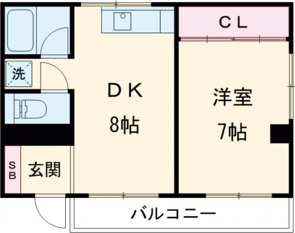 コーポ カナエの間取り