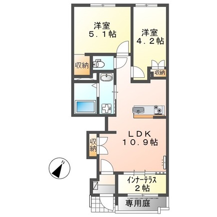 船原の完工年月(2026年8月)築の賃貸アパートの間取り