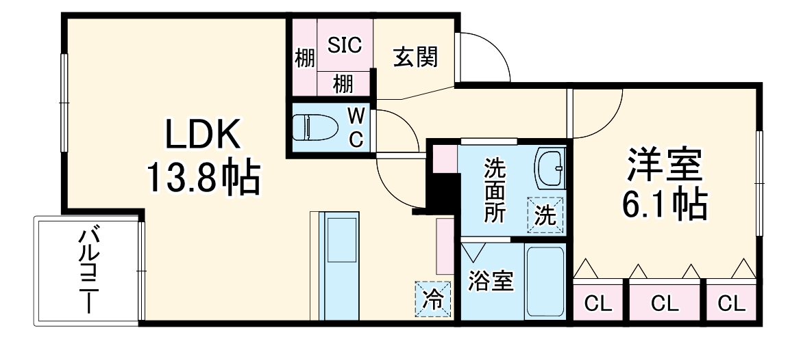ヴィラージュ戸塚壱番館の間取り