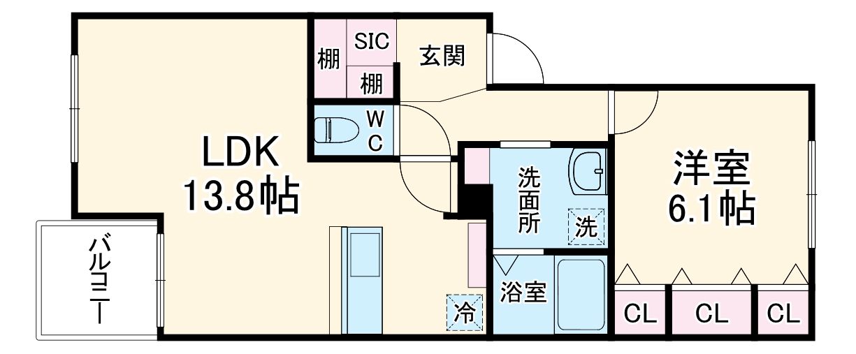 ヴィラージュ戸塚壱番館の間取り