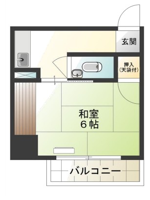 第二喜志コーポの間取り