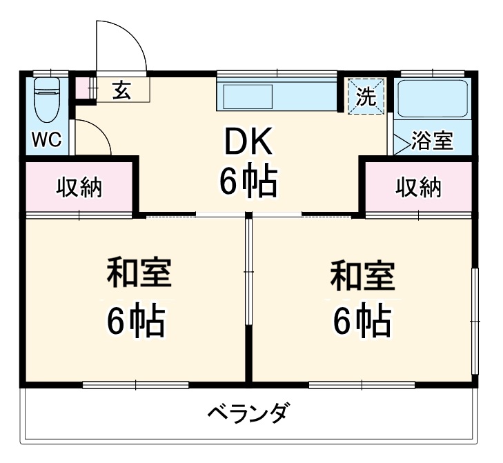 ハイツ山久の間取り