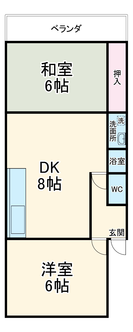 第二山嵜マンションの間取り