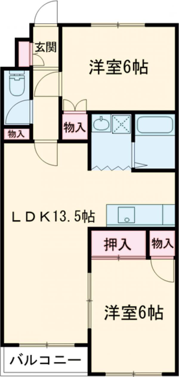 ヒルズF&Mの間取り