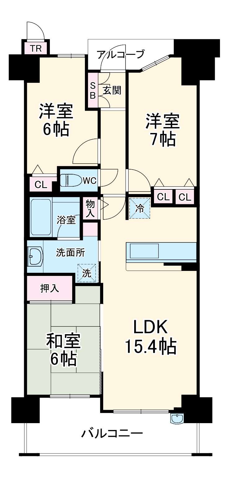 アリスト豊中清風荘の間取り
