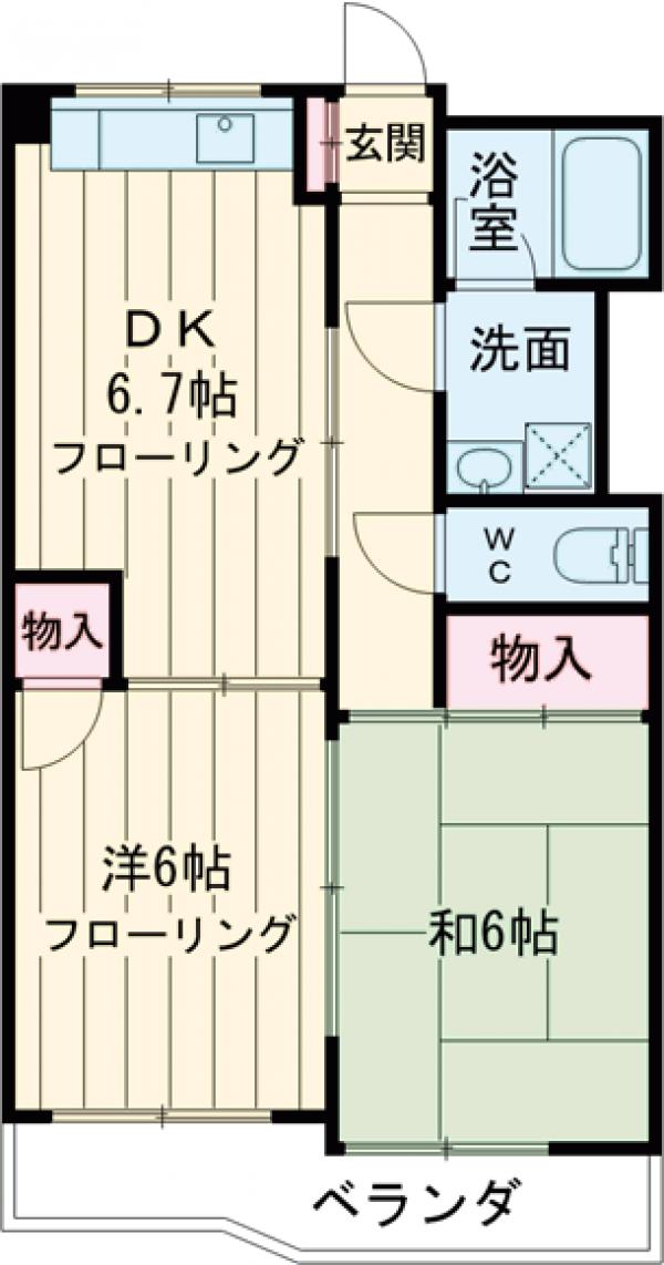 メゾンアゼリィアの間取り