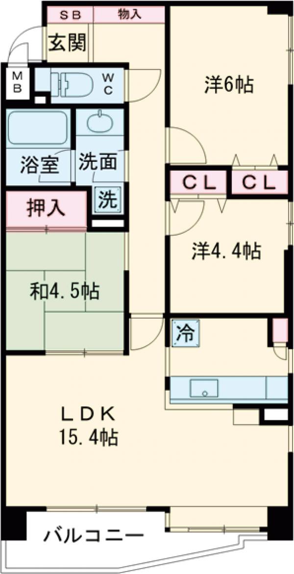 東急ドエル・アルス小竹向原の間取り