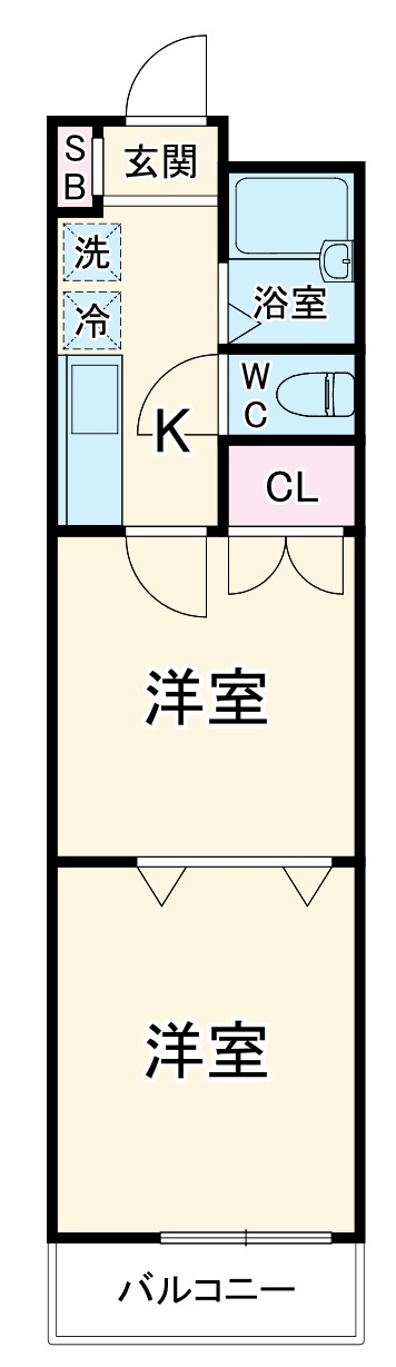 コスモ椿森の間取り